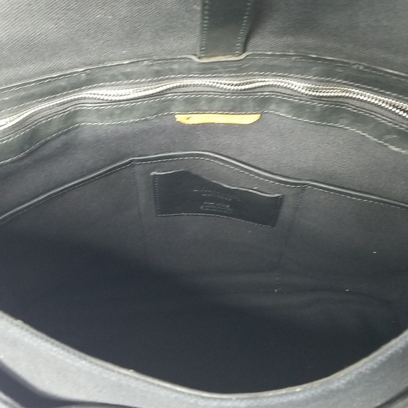 SHINOLA FLAP MESSENGER BAG IN BLACK/CANVAS-LEATHER - Picture 4 of 10